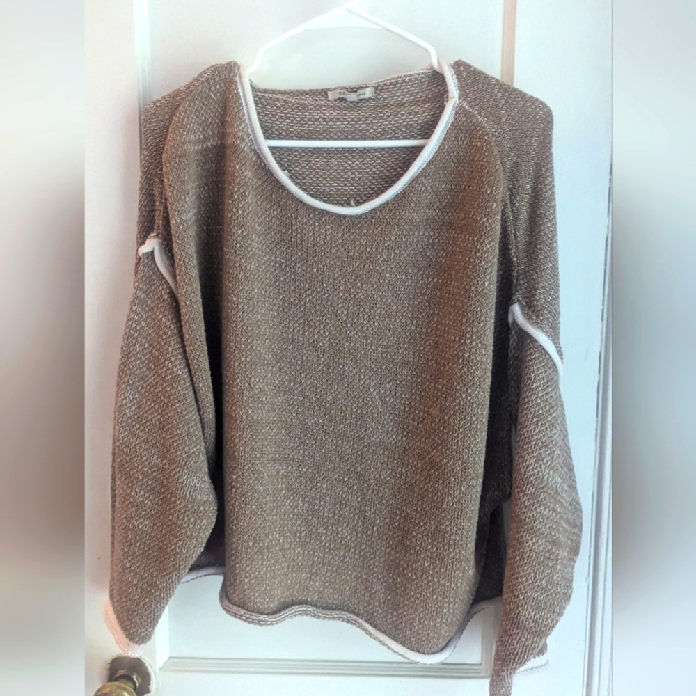 Beige sweater pullover